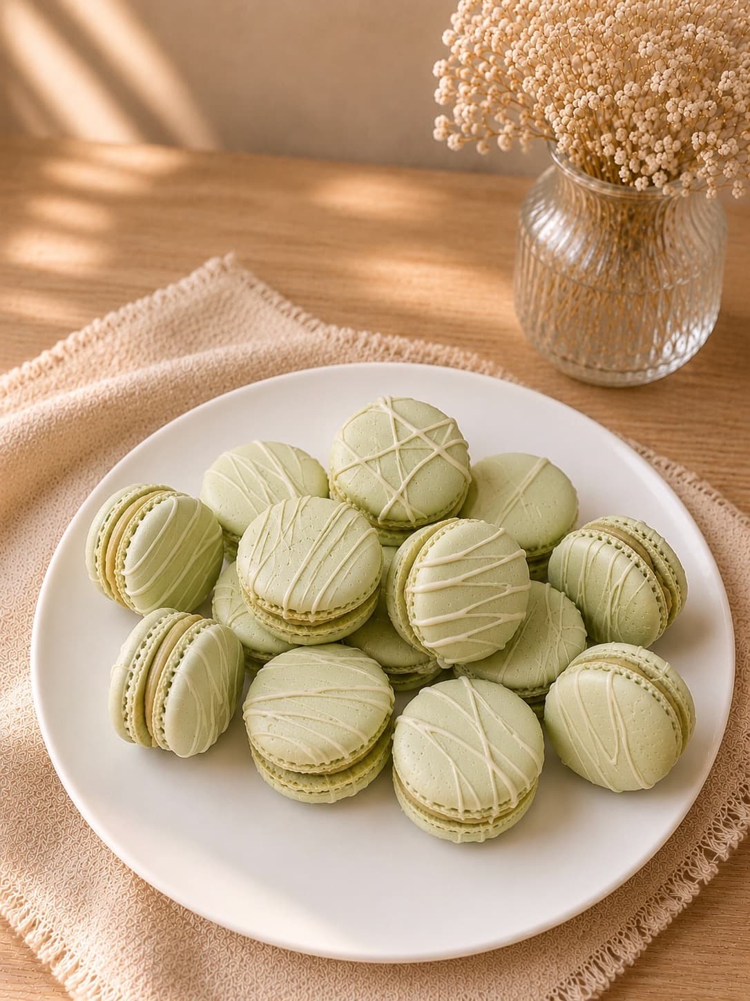 Green macarons